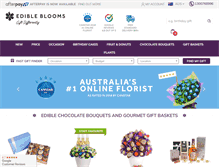 Tablet Screenshot of edibleblooms.com.au